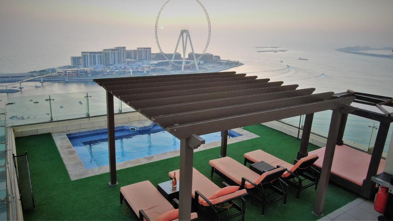 Jbr Penthouse With Terrace Pool Apartment Dubai Bagian luar foto